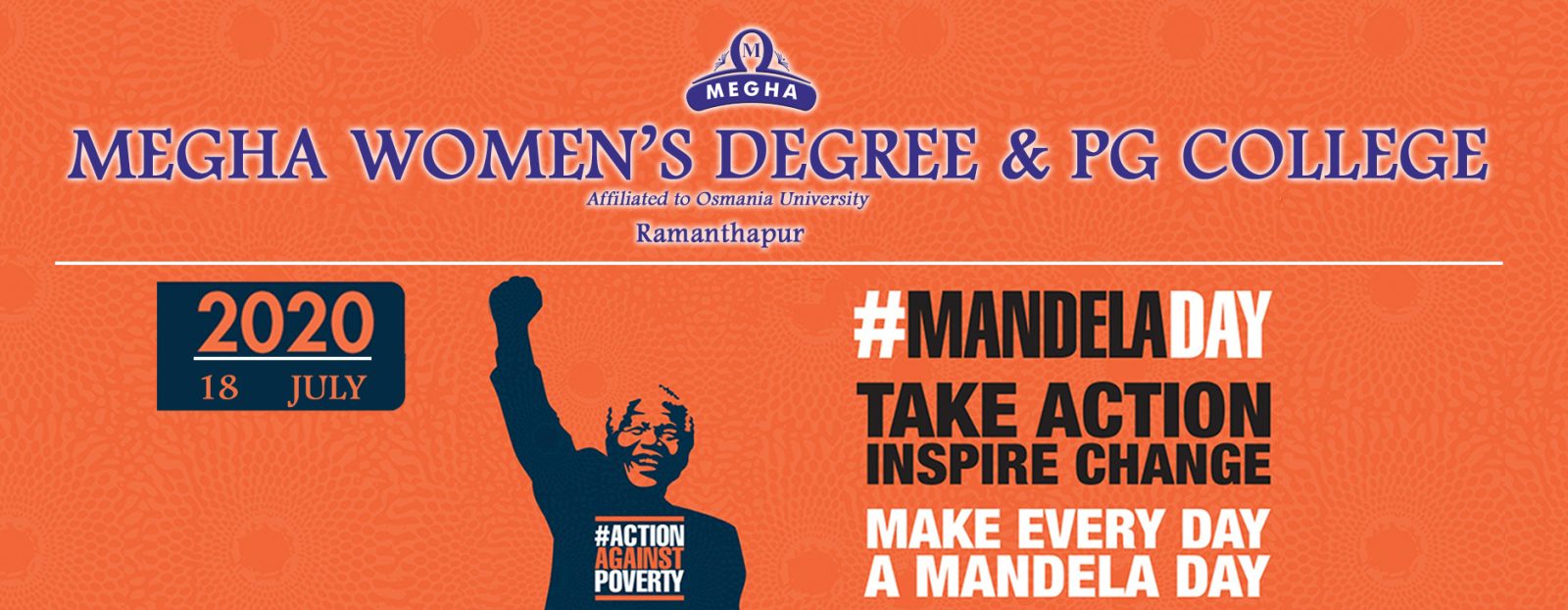 The college Nelson Mandela Day post